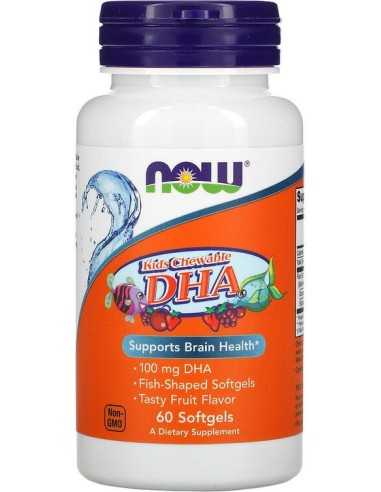 Kid's Chewable DHA, Tasty Fruit Flavor, 60 Softgels