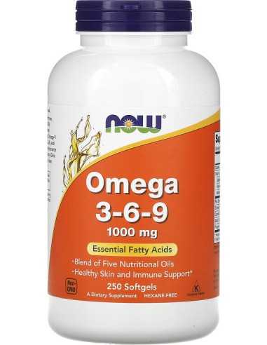 Omega 3-6-9, 1000 mg, 250 geelkapslit