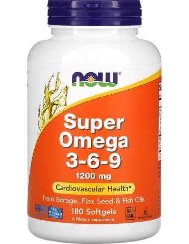 Super Omega 3-6-9, 1200 mg, 180 geelkapslit