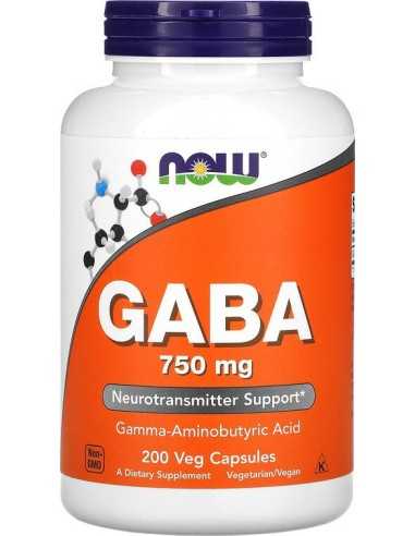 GABA, 750 mg, 200 kapslit