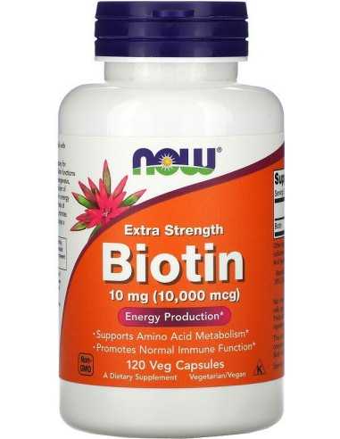 Biotin, 10,000 mcg, 120 Veg Capsules