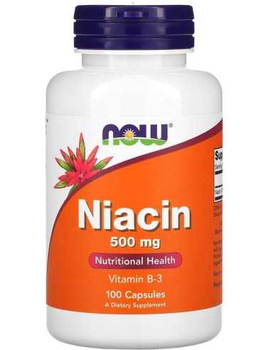 Niacin, 500 mg, 100 Capsules