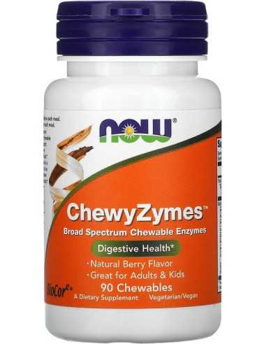 ChewyZymes (Ensüümid), Natural Berry Flavor, 90 näritavat tabletti