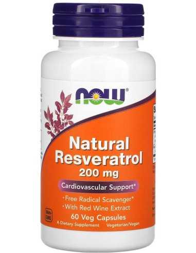 Natural Resveratrol, 200 mg, 60 Veg Capsules