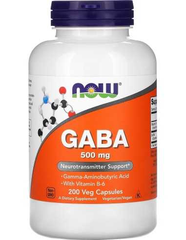 GABA, 500 mg, 200 Veg Capsules