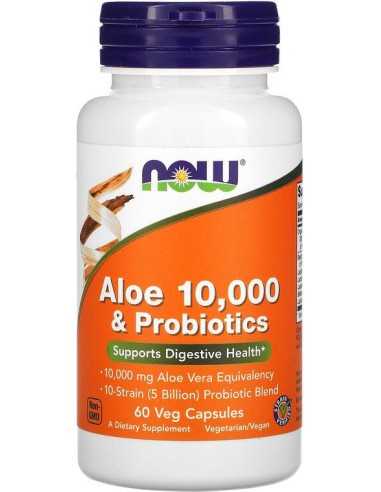 Aloe 10,000 & Probiotics, 60 Veg Capsules