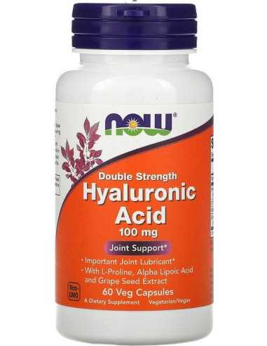 Hyaluronic Acid, Double Strength, 100 mg, 60 Veg Capsules