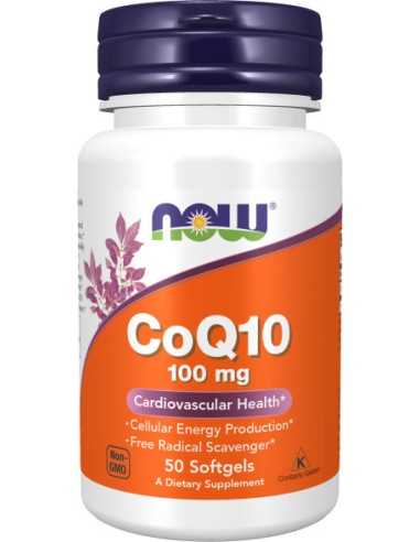 CoQ10, 100 mg, 50 Softgels