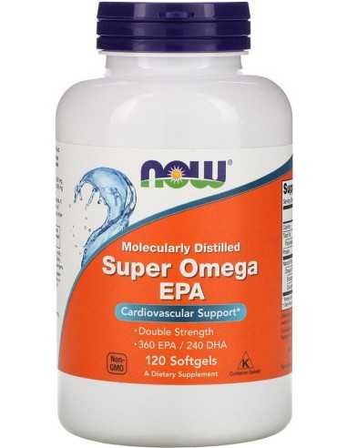 Super Omega EPA, 1200mg, 360 EPA / 240 DHA, Molecularly Distilled, 120 Softgels