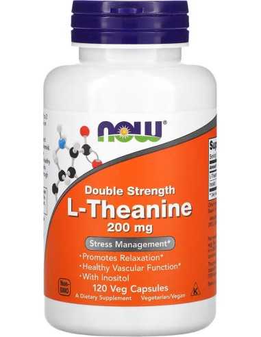 L-Theanine, Double Strength, 200 mg, 120 Veg Capsules