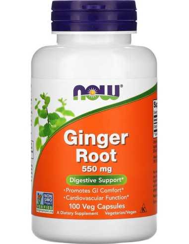 Ginger Root, 550 mg, 100 Veg Capsules