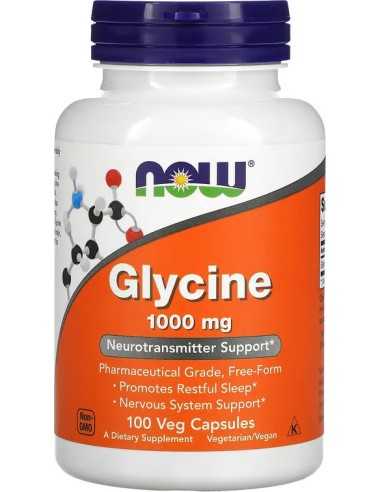 NOW Foods, Glycine, 1,000 mg, 100 Veg Capsules